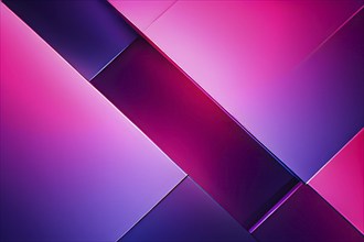 Abstract background composed of overlapping rectangles in various shades of magenta, AI generated