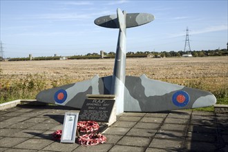 Second world war RAF memorial, Bradwell on Sea, Essex, England, UK