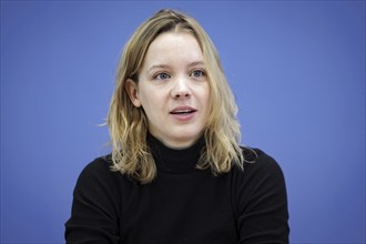 Carla Reemtsma, Fridays For Future, recorded at a press conference on the topic of Averting cuts,