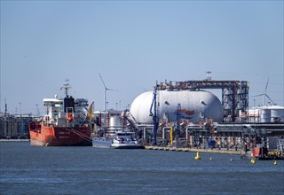 The port of Antwerp, on the Scheldt, is the second largest seaport in Europe, LPG terminal and