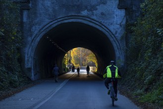 The Nordbahntrasse, a cycle path, footpath, on a former 22 KM long railway line, along the