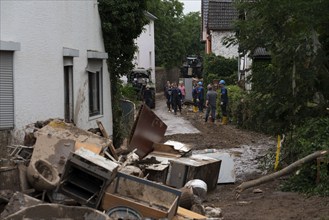 Flood in North Rhine-Westphalia, the village of Iversheim on the Erft was almost completely flooded