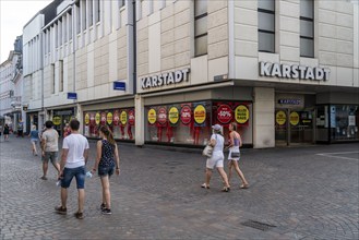 Karstadt shop in Trier city centre, clearance sale, as this shop is closed, Trier,