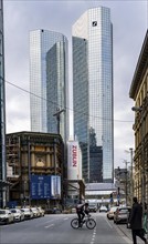 Construction site of the Central Business Tower on Neue Mainzer Strasse in Frankfurt am Main, will