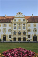 Baroque castle with baroque garden, monastery, castle, Salem, Lake Constance region,