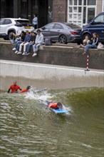 Surfing facility in the city centre of Rotterdam, Rif010, supposedly the world's first wave