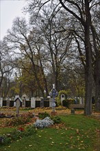 Europe, Germany, Bavaria, Munich, Westfriedhof, cemetery, typical crosses, Europe