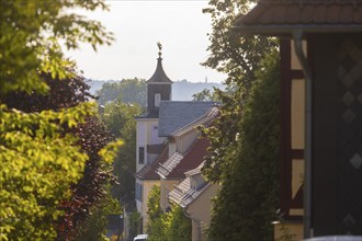 Meinholdsches Turmhaus Weingut Aust, Radebeul Weinhänge, Radebeul, Saxony, Germany, Europe