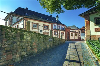 Stiftsgasse in Aschaffenburg, Bavaria, Germany, Europe