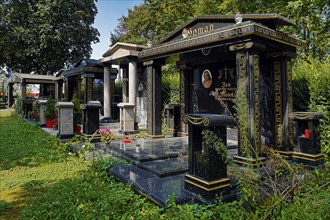 Opulent graves of Sinti and Roma families, so-called Königs-Gräber, Beuel Cemetery, Bonn, North