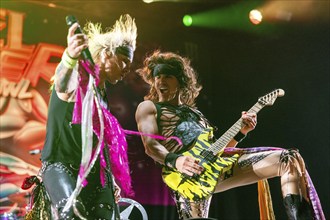 Copenhagen, Denmark - 19.6.2024: Michael Starr (singer) and Satchel (guitarist) from the band Steel