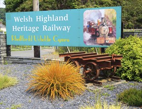 Welsh Highland Heritage Railway, Porthmadog, Gwynedd, north west Wales, UK