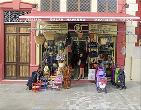 Small shop in city centre of Almeria, Spain, Europe