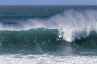 The spectacular waves on the west coast of Fuerteventura, Canary Islands, Spain, Europe