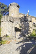 Historic castle Parador hotel, Jarandilla de la Vera, La Vera, Extremadura, Spain, Europe