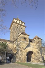 Gallows Gate as part of the historic town fortifications, town wall, town tower, town gate, gate