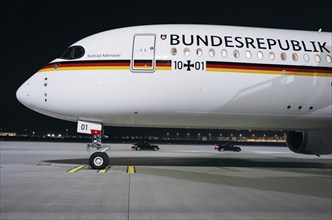 Christian Lindner (FDP), Federal Minister of Finance, photographed while boarding an aircraft of