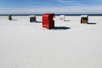 Beach coasts on the island of Amrum, Norddorf, 15.06.2020