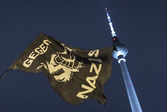 Pictures taken during the demonstration Auf die Strasse! Against Nazi deportation plans of the AfD