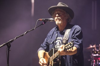 Wolfgang Niedecken, singer of BAP live on Time Travel 81/82 Tour at the Tempodrom in Berlin on 09