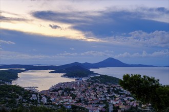 Sunset at the viewpoint, Providenca bar and restaurant, Mali Losinj, Losinj Island, Kvarner Gulf