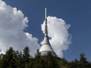 TV tower and Hotel Ješted, Jeschken, Liberec, Czech Republic, Europe