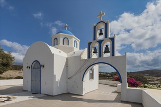 Santorini, St Raphael's Church, in the south of the island, west of Akrotiri, Cyclades, Greece,