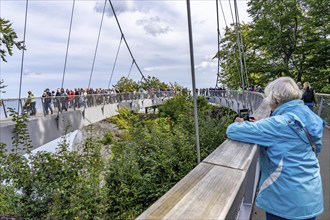 The Königsstuhl Skywalk on the chalk cliffs of Rügen, viewing platform on the famous Königsstuhl