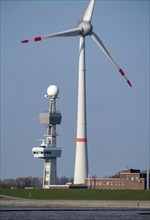 Ems traffic centre, a facility of the German-Dutch Ems traffic safety system, monitors shipping