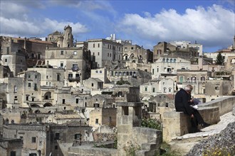 Old town, Sassi, Sassi di Matera cave settlements, UNESCO World Heritage Site, Matera, Basilicata,