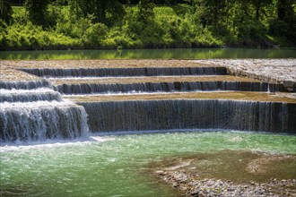 Kibling dam on the Saalach, Bad Reichenhall, Bavaria, Germany, Europe