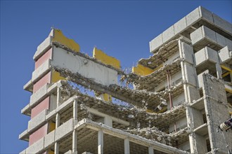 Demolition and remediation of an office building, An der Urania, Kurfürstenstraße, Schöneberg,