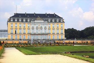 Augustusburg Castle, south side, near Brühl, Rhine-Erft district, North Rhine-Westphalia, Germany,