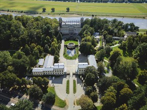 Albrechtsberg Castle on the banks of the Elbe, Dresden, Saxony, Germany, Europe