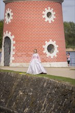 Cinderella can also be seen around Moritzburg Castle in spring. Model Tamara Kretschmer once again