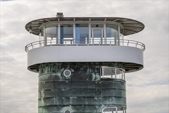 Bridge tower, Knippelsbro bascule bridge over the Inderhavnen or inner harbour, Christianshavn,