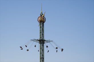 Star Flyer chain carousel at a height of 80 metres, Tivoli Amusement and Recreation Park,