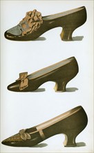 Shoe fashion in 1900, Women's shoes, Three bronze shoes, the first worn on stage by the actress