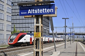 Altstetten SBB passenger train station, Switzerland, Europe