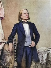 Franz (Ferencz) Liszt (1811-1886) Hungarian pianist and composer. After a photograph, Historic,