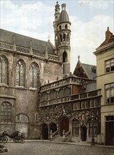 The Chapel of Bruges, Belgium, ca 1895, Historical, digitally restored reproduction from a 19th