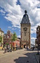 Altpörtel city gate, remnant of the medieval city fortifications, Speyer, Rhineland-Palatinate,