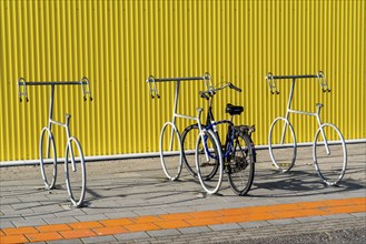 Bicycle stand, in bicycle design, Rotterdam Netherlands