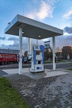 Hydrogen filling station, at the Hertern hydrogen competence centre, h2Herten, on the site of the