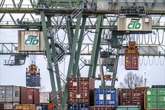 Port of Dortmund, Container Terminal Dortmund CTD, trimodal terminal, transport by rail, road and