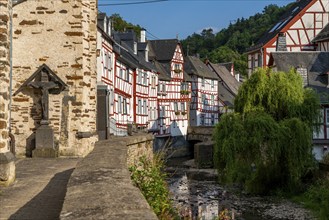 Monreal, idyllic half-timbered village in the Elz valley, in the district of Mayen-Koblenz in