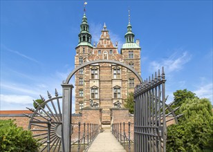 Famous Rosenborg castle, one of the most visited tourist attractions in Copenhagen