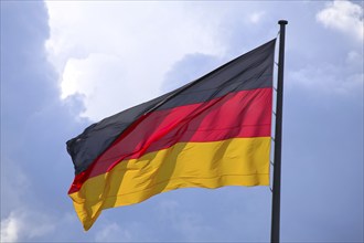 German national flag, photographed at the Reichstag building in Berlin