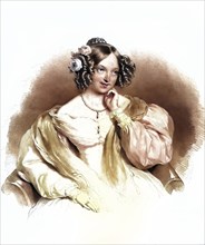 Eleonore Schwarzenberg, Historical, digitally restored reproduction from a 19th century original,