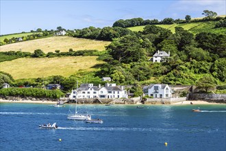 Boats and Yachts on Kingsbridge Estuary in Salcombe and Mill Bay, Batson Creek, Southpool Creek,